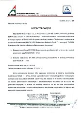 List referencyjny Elmor S.A.